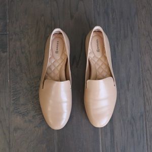 Birdies “the starling” leather flats, taupe color